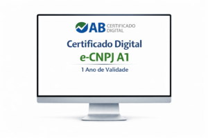 Certificado Digital e-CNPJ A1 1 ano de Validade
