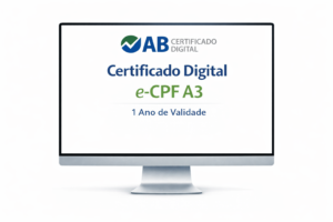 Certificado Digital e-CPF A3 1 Ano de Validade