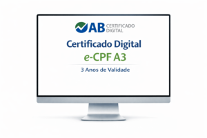 Certificado Digital e-CPF A3 3 Anos de Validade
