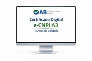 Certificado Digital e-CNPJ A3 3 Anos de Validade