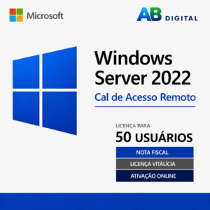 Cal de Acesso Remoto Windows Server 2022 - 50 Usuários